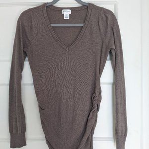 Motherhood Maternity Side Ruched Sweater